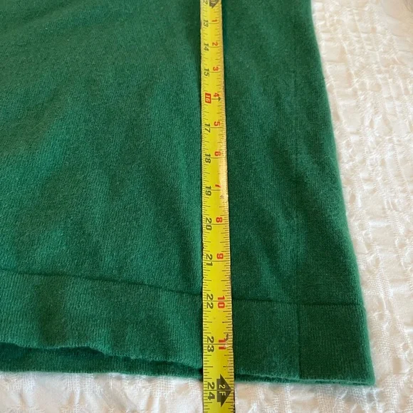 J. Crew Teddie Sweater Kelly green size small wool cotton blend crew neck - Picture 4 of 9